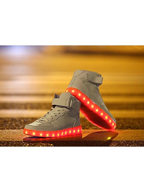 LED Light Multi Color Unisex High Top USB Charging LED Shoes